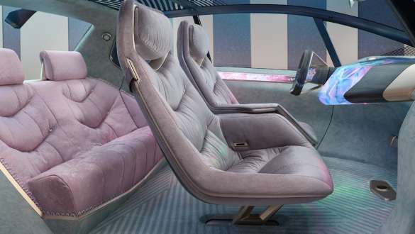 Estética de materiales innovadora BMW i Vision Circular 2021 BMW i Vision Circular 2021 Vehículo Vision, diseño interior, estética de materiales innovadora