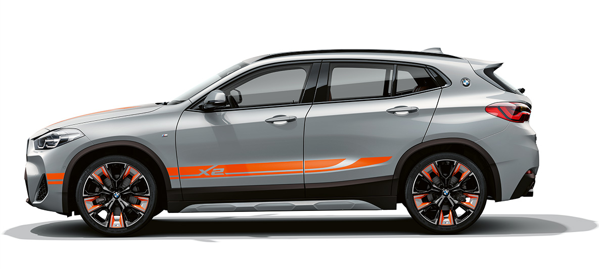 Vista lateral BMW X2 F39 BMW X2 2020 F39 Brooklyn Grey, vista lateral